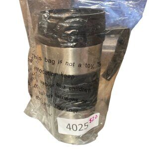 Copco Insulated Travel Cup Screw Top Lid Stainless Steel Silver Black